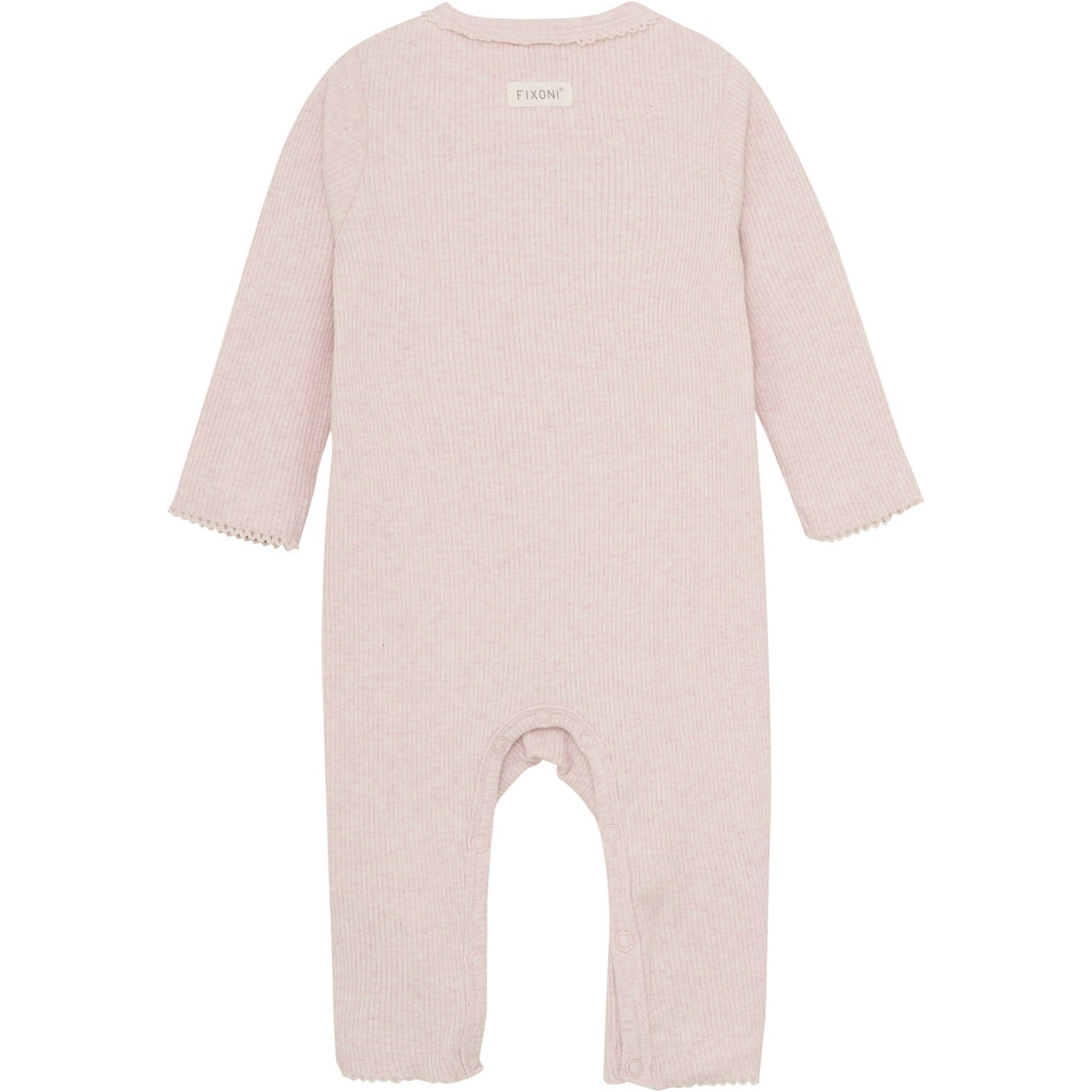 FIXONI Hushed Violet Melange Romper LS Mélange Rib