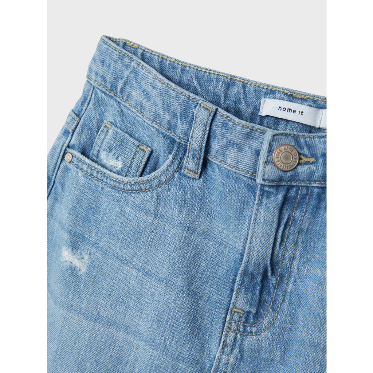 Name It Light Blue Denim Kat Denim Lang Skjørt Noos