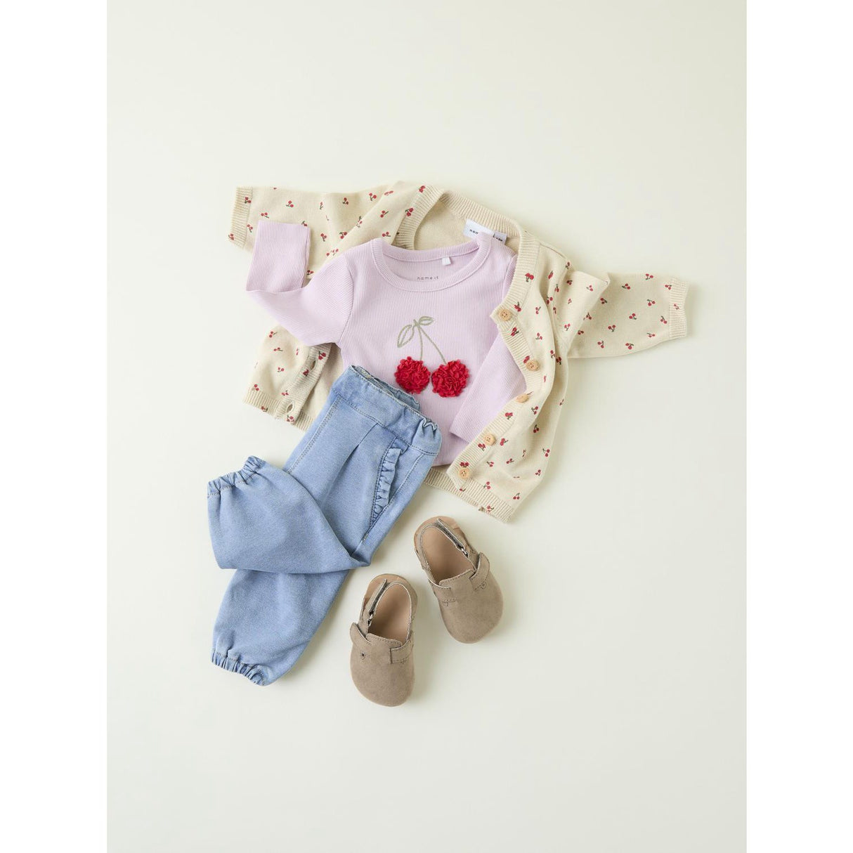 Name It Summer Sand Bicher Strikk Cardigan