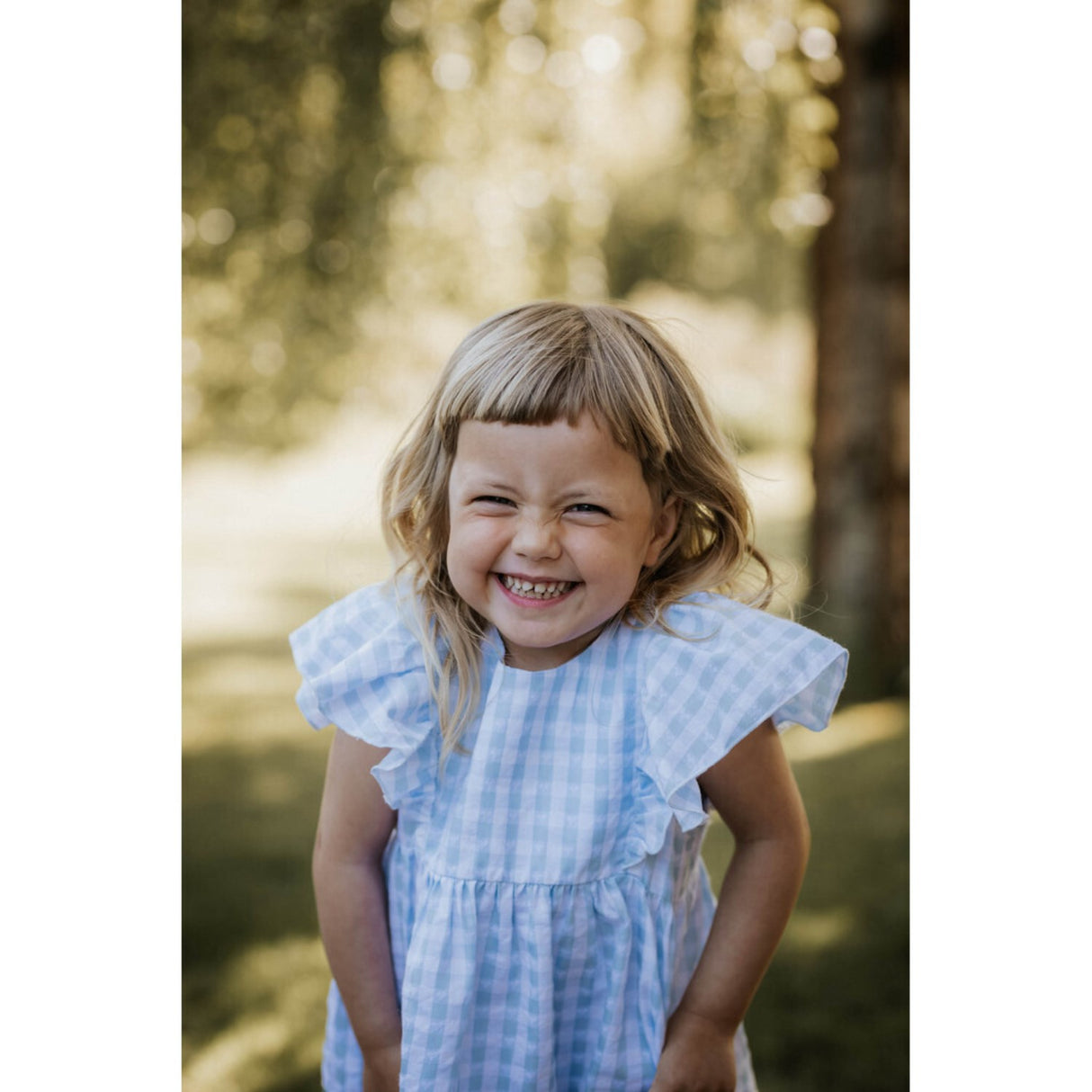 Fliink Dream Blue Check Pari Topp