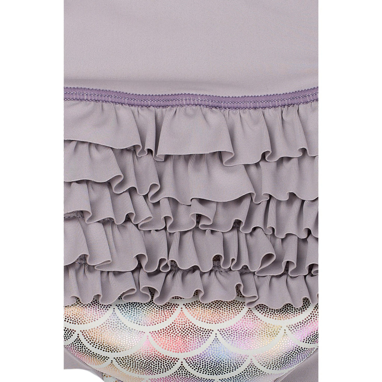 Mikk-Line Lavender Aura AOP Baby Badebukser Ruffle Resirkulert