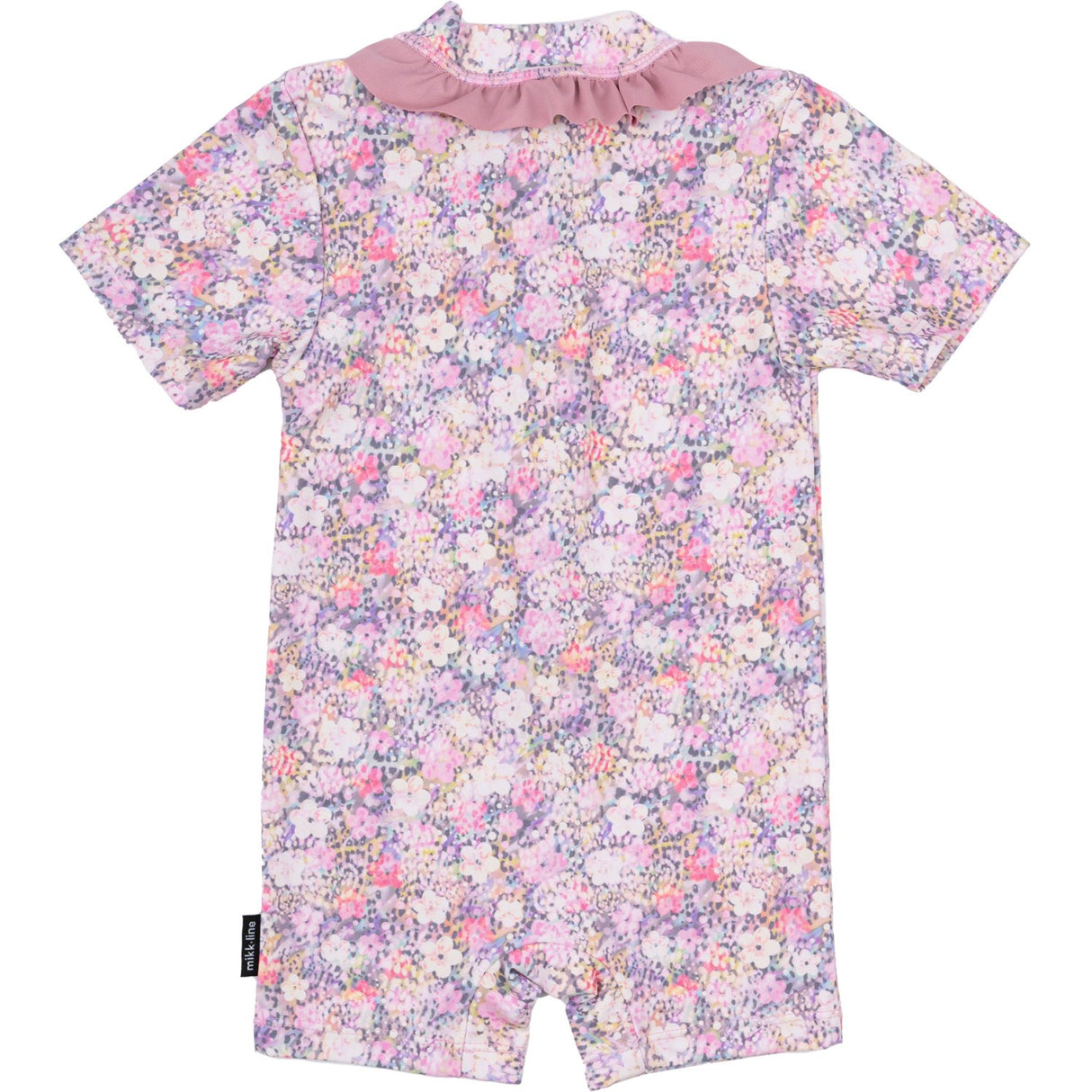 Mikk-Line Lilas AOP UV Badedrakt Ruffle Resirkulert