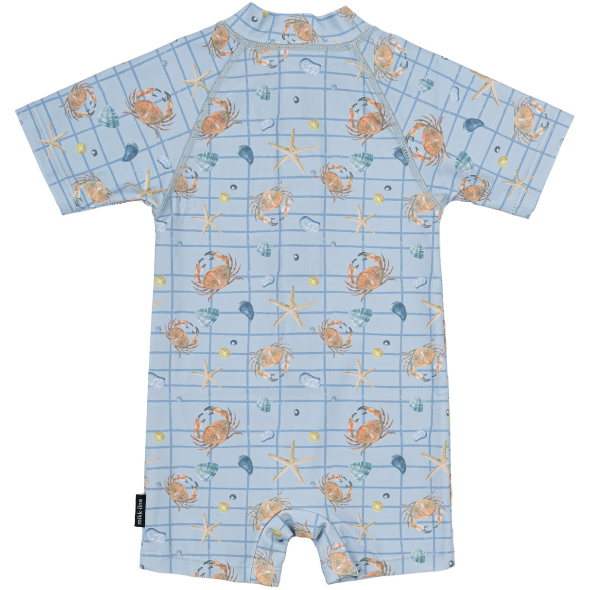 Mikk-Line Faded Denim AOP UV Badedrakt Resirkulert