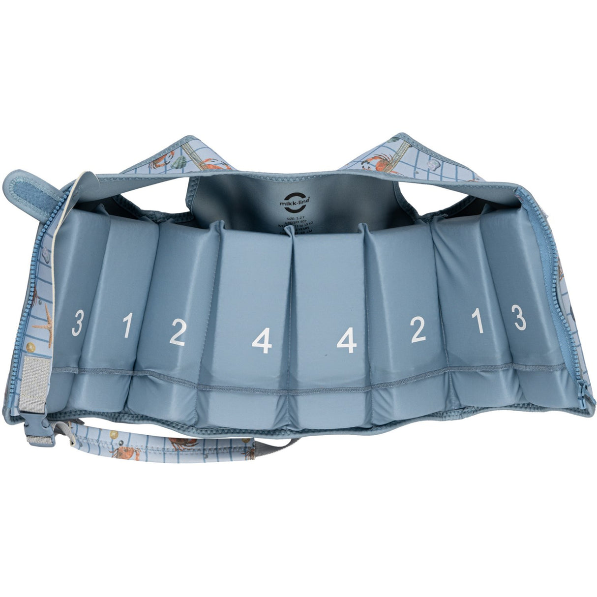 Mikk-Line Faded Denim AOP Svømmevest