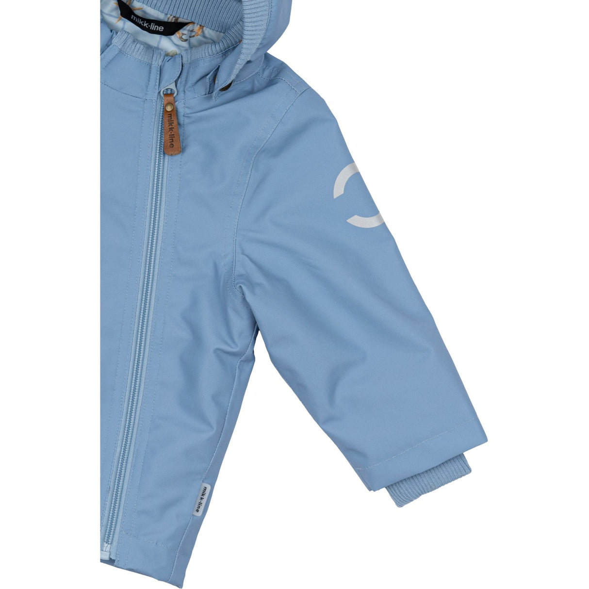 Mikk-Line Faded Denim Polyester Baby Jakke