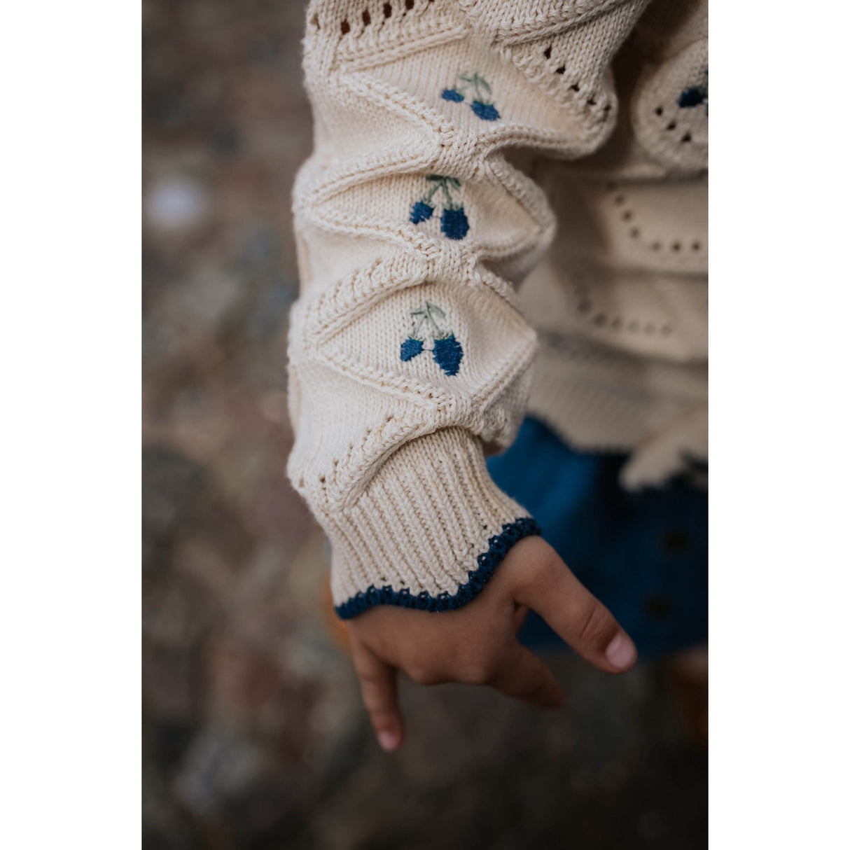 Fliink Sandshell Mela Ruffle Cardigan