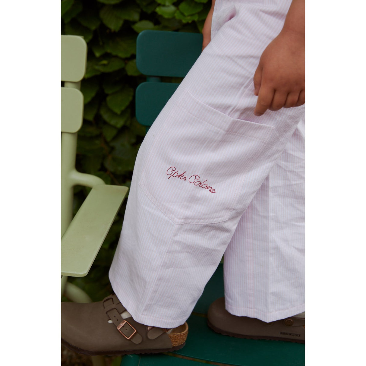 COPENHAGEN COLORS Ballerinasko Stripe Striped Wide Bukser W Pockets