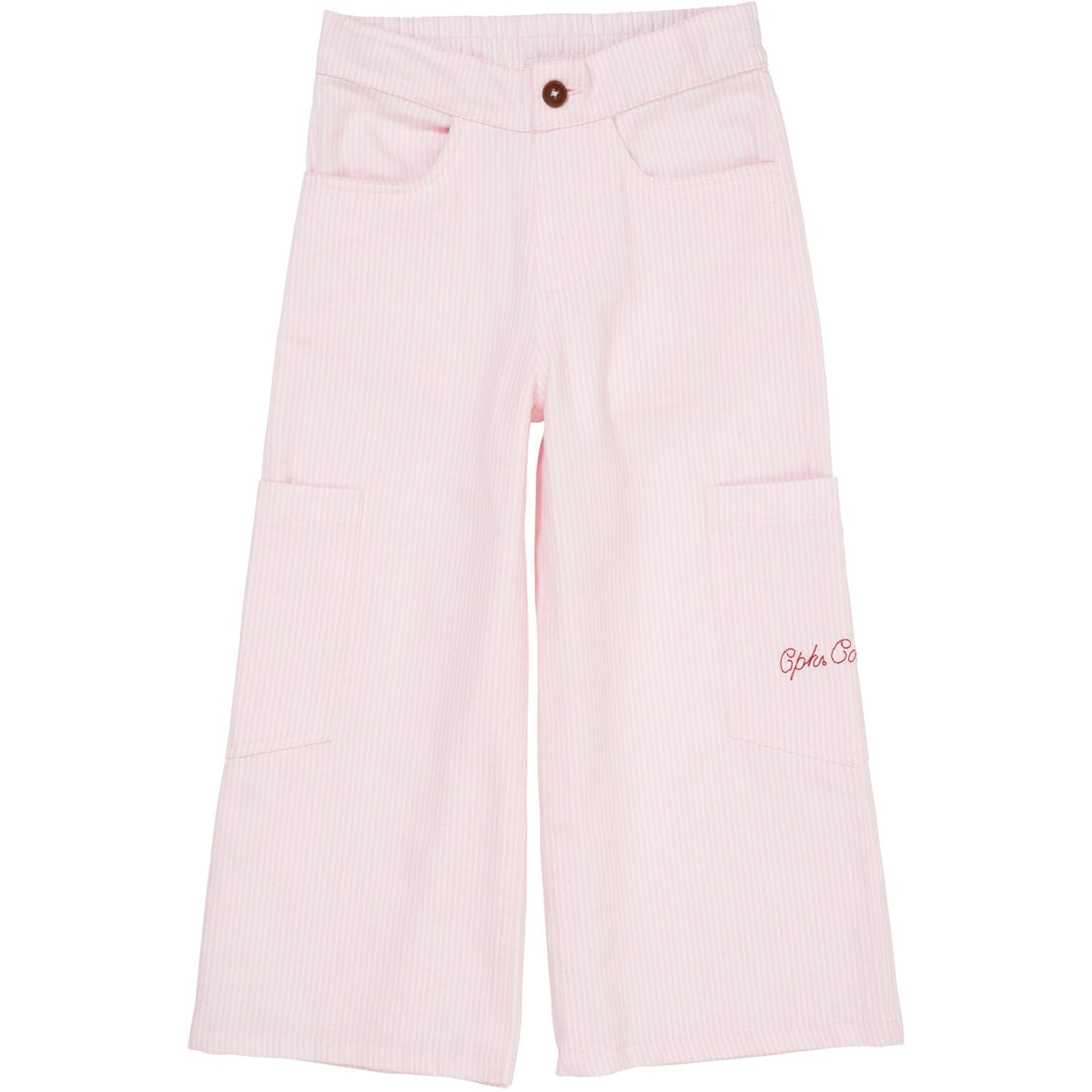 COPENHAGEN COLORS Ballerinasko Stripe Striped Wide Bukser W Pockets