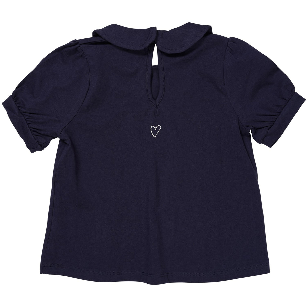 COPENHAGEN COLORS Navy Solid T-shirt m. Collar