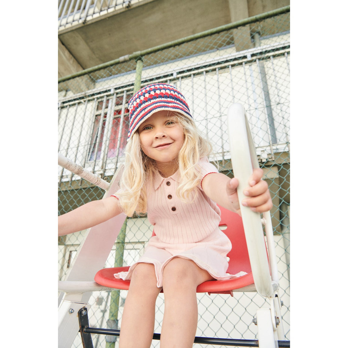 COPENHAGEN COLORS Ballerinasko/Berry Comb. Rib Strikket Polo