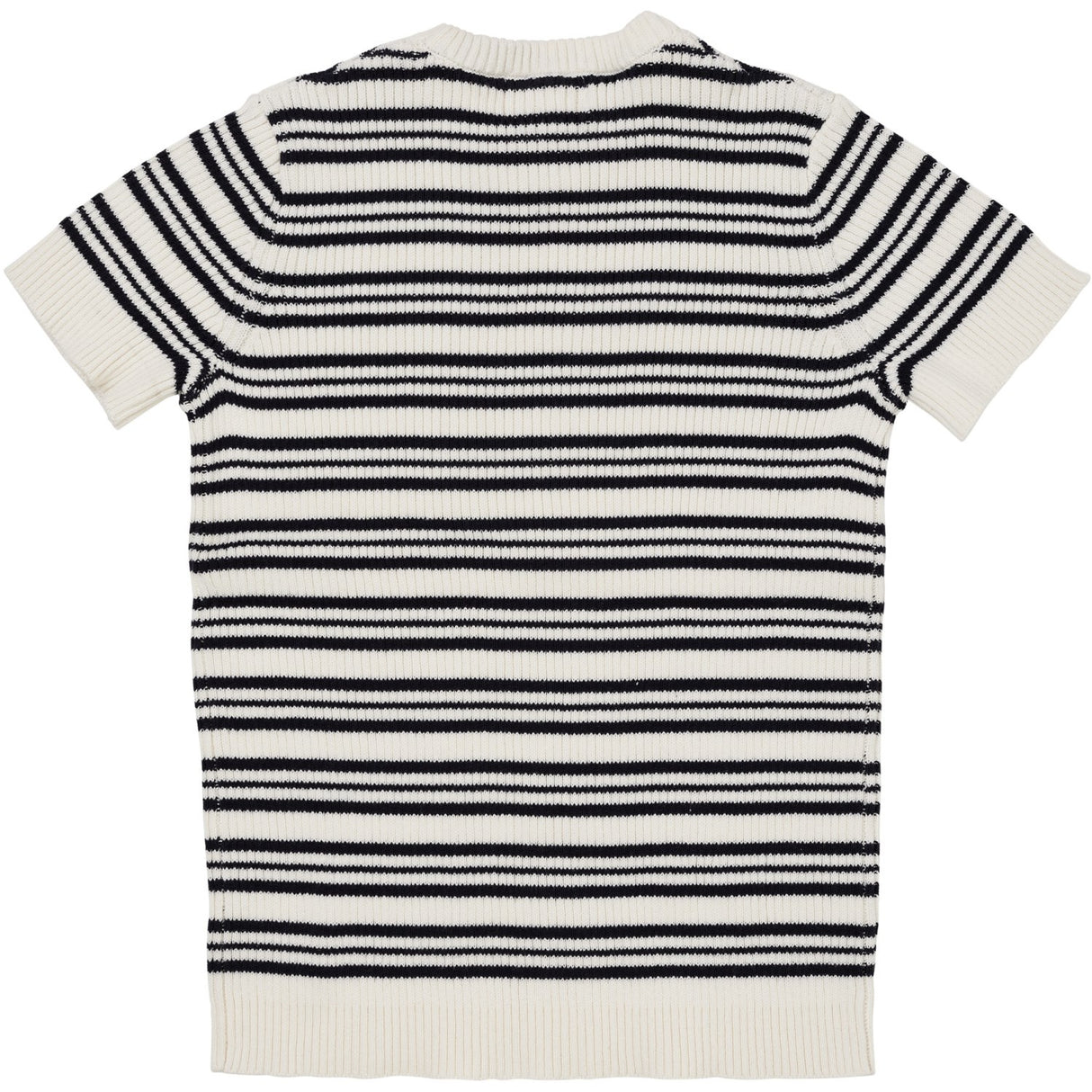COPENHAGEN COLORS Navy Stripe strikket ribbestrikket T-shirt