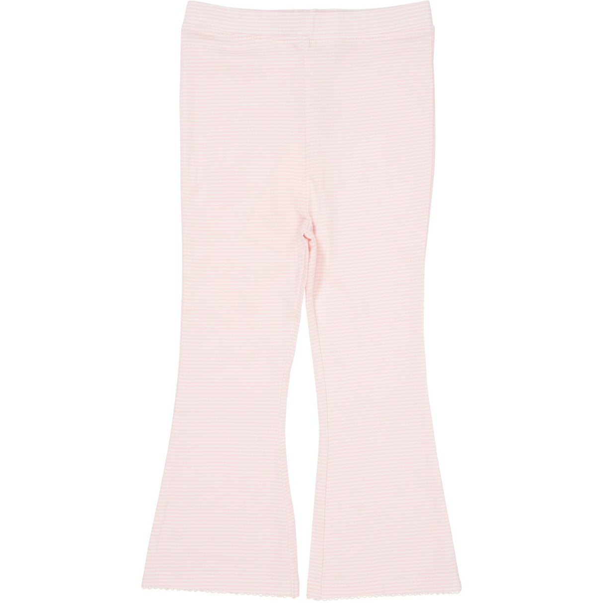 COPENHAGEN COLORS Ballerina/Cream Stripe Stripete Flare Bukser