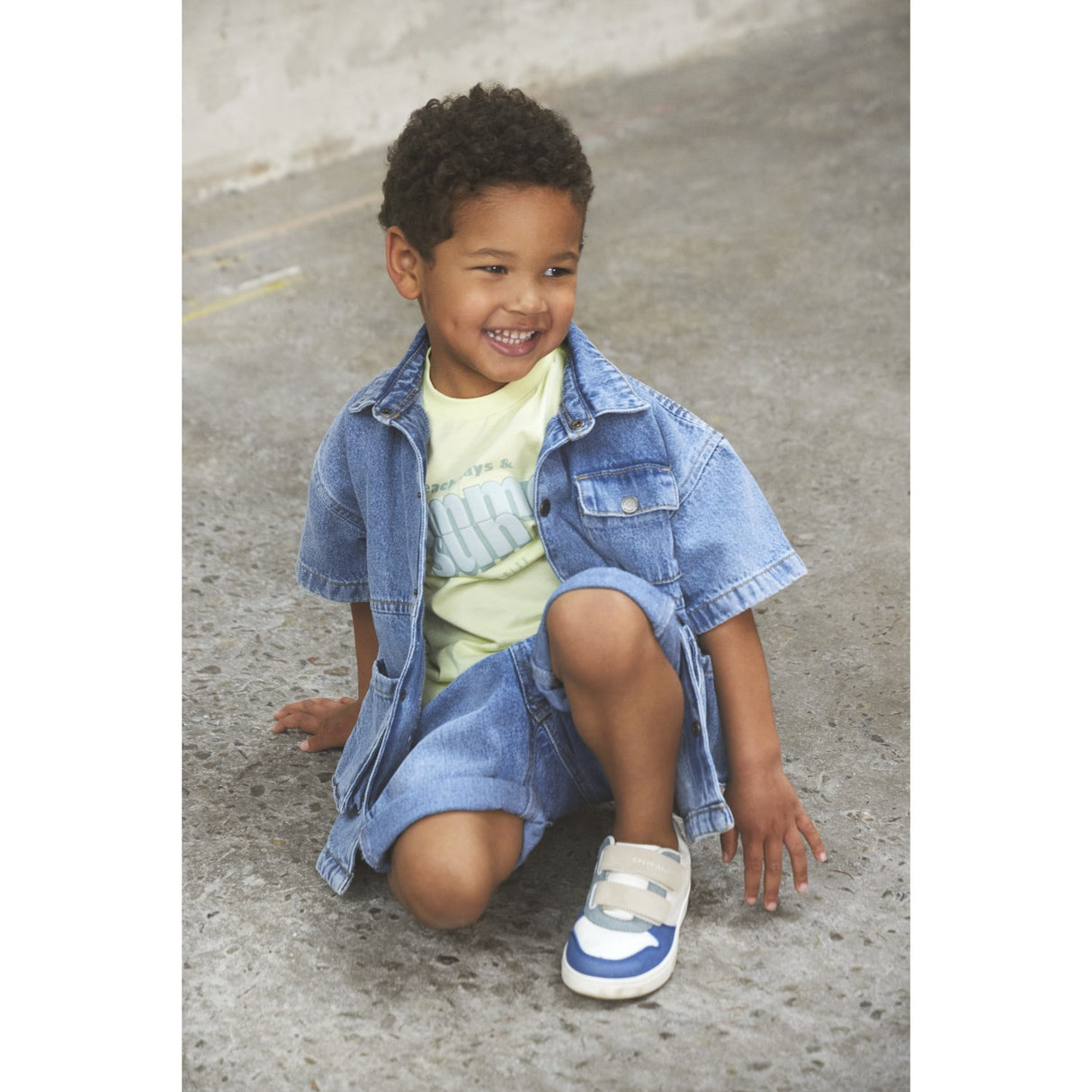 En Fant Lys Denim Blue Shorts Bermuda Denim