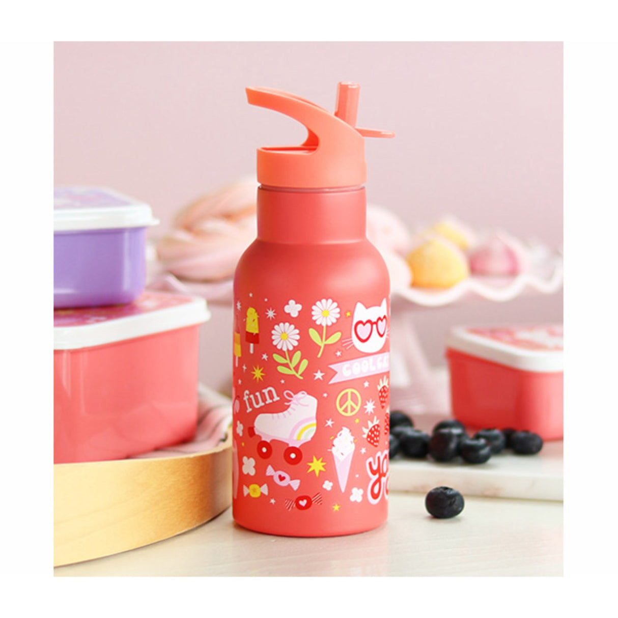 A Little Lovely Company Fun Rustfritt Stål Vannflaske