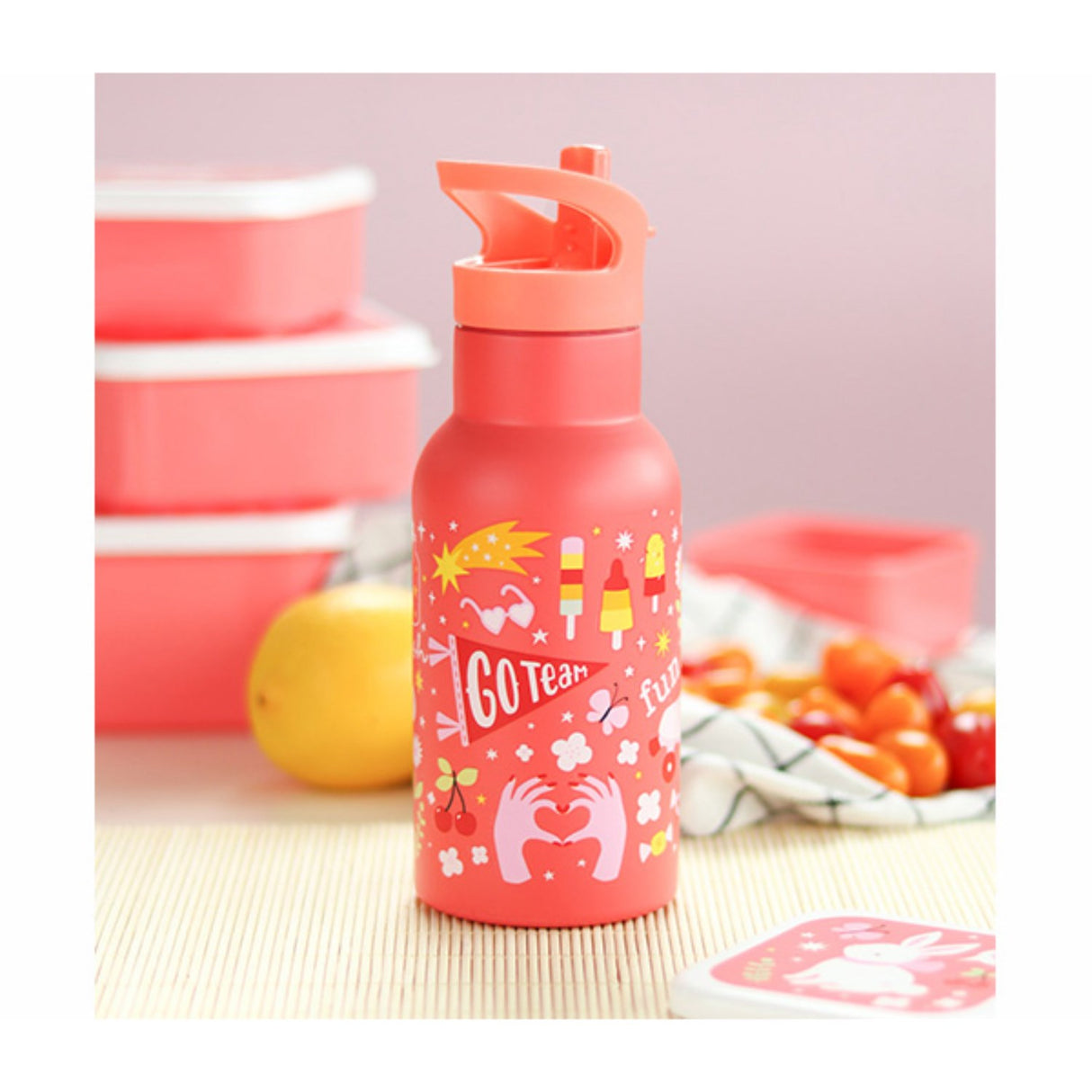 A Little Lovely Company Fun Rustfritt Stål Vannflaske