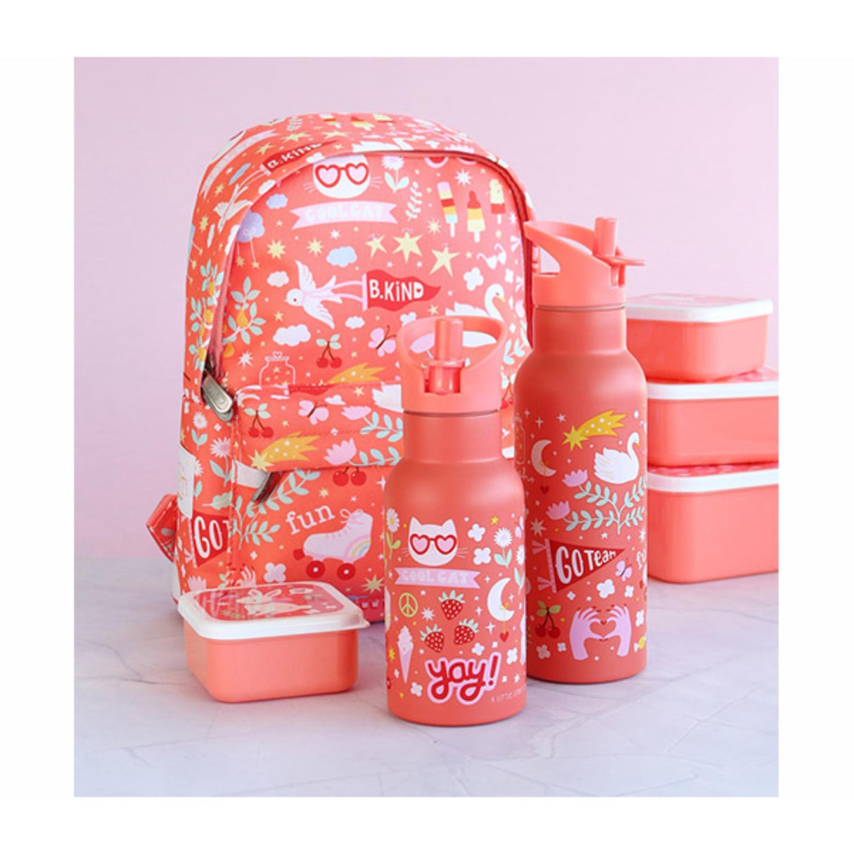 A Little Lovely Company Fun XL Rustfritt Stål Vannflaske