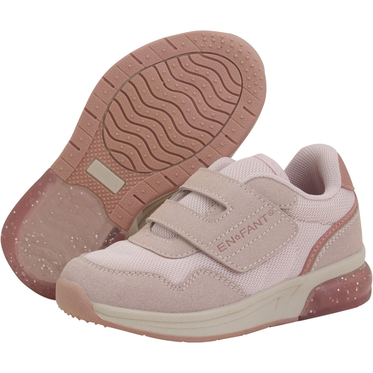 En Fant Sepia Rose Sneakers Borrelås w. Lys