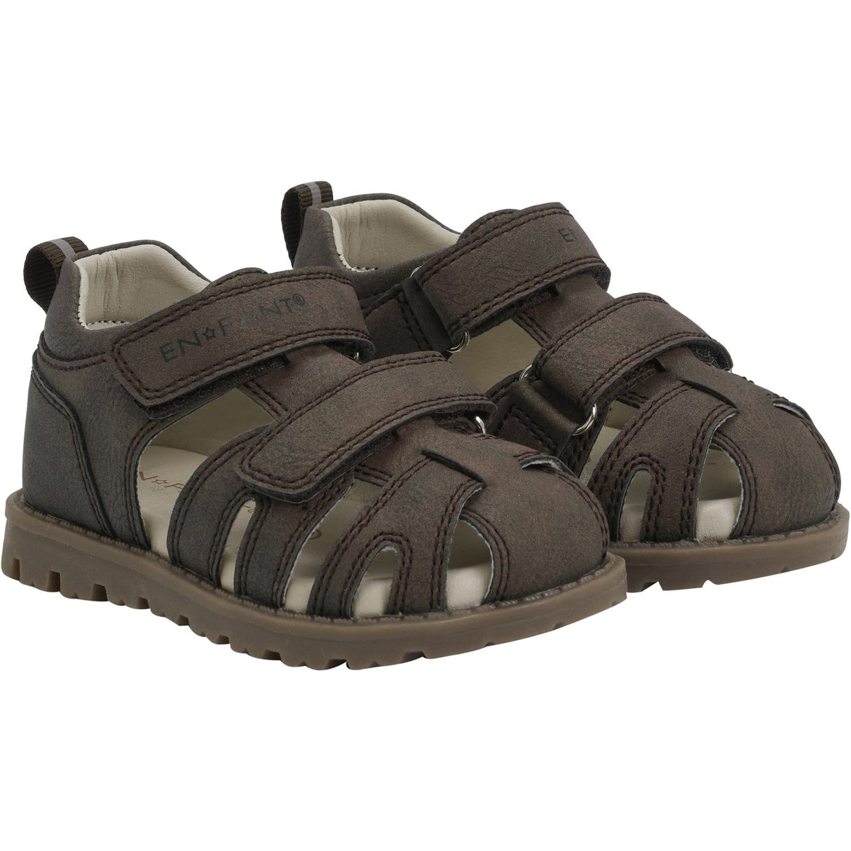 En Fant Chocolate Brown Sandal Borrelås