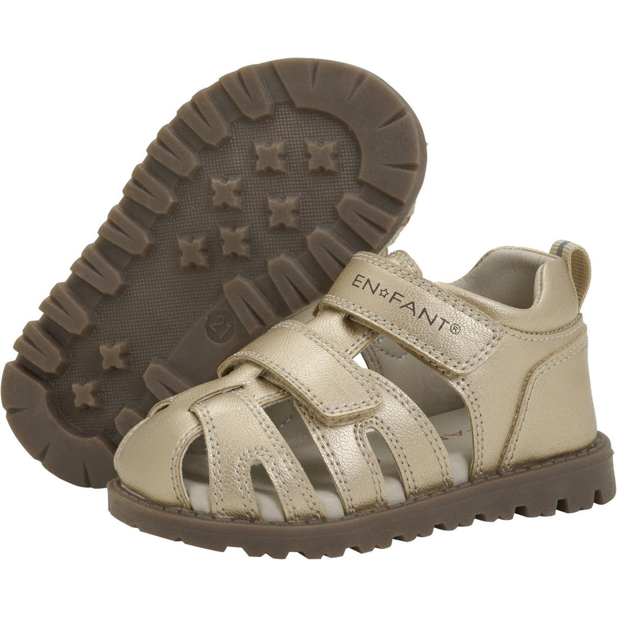 En Fant Champagne Beige Sandal Borrelås