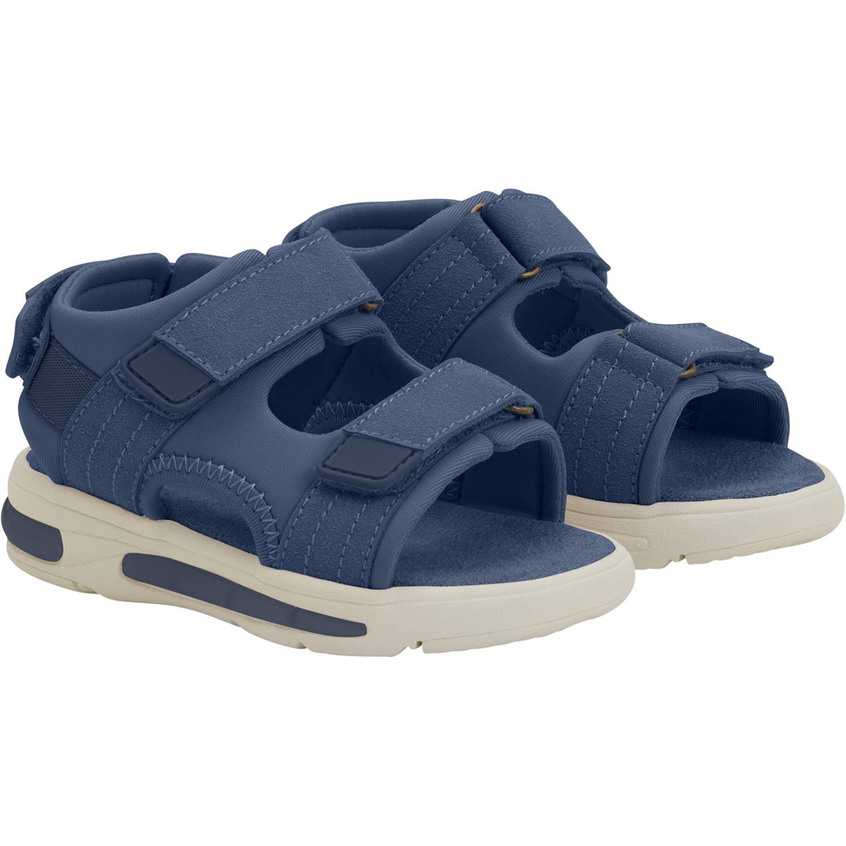 En Fant Vintage Indigo Sandaler Borrelås m. Lys