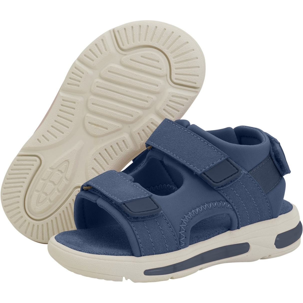 En Fant Vintage Indigo Sandaler Borrelås m. Lys