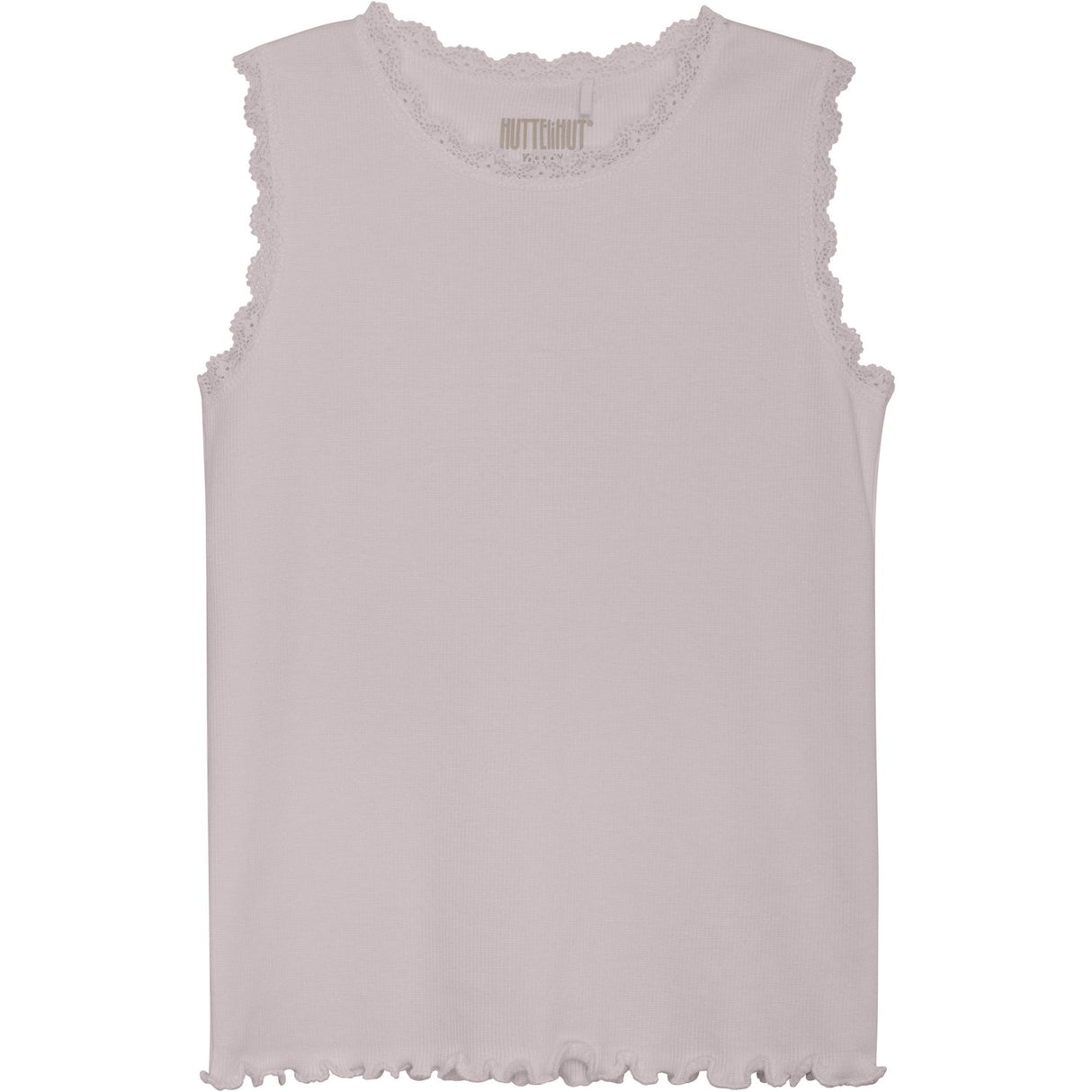 Huttelihut Cloud Gray Tank Topp Rib