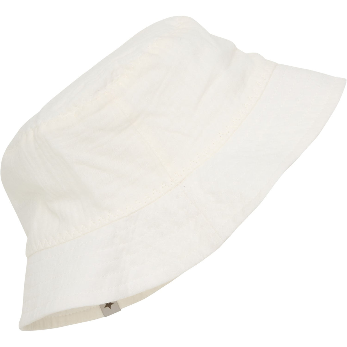 Huttelihut Antique White Bøttehatt Muslin