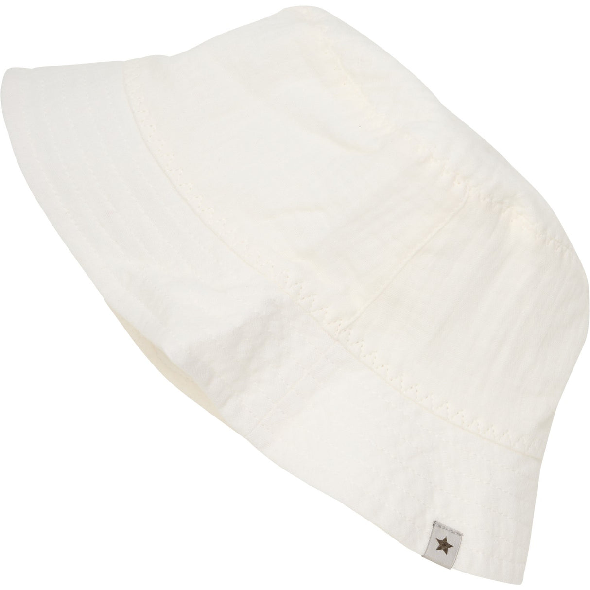 Huttelihut Antique White Bøttehatt Muslin
