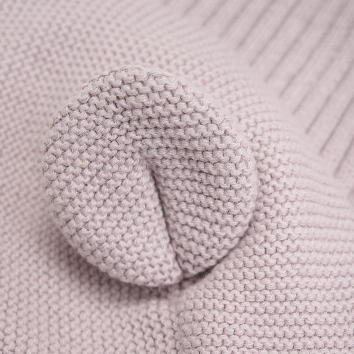 Huttelihut Cloud Grey Balaclava Strikk m. Ører