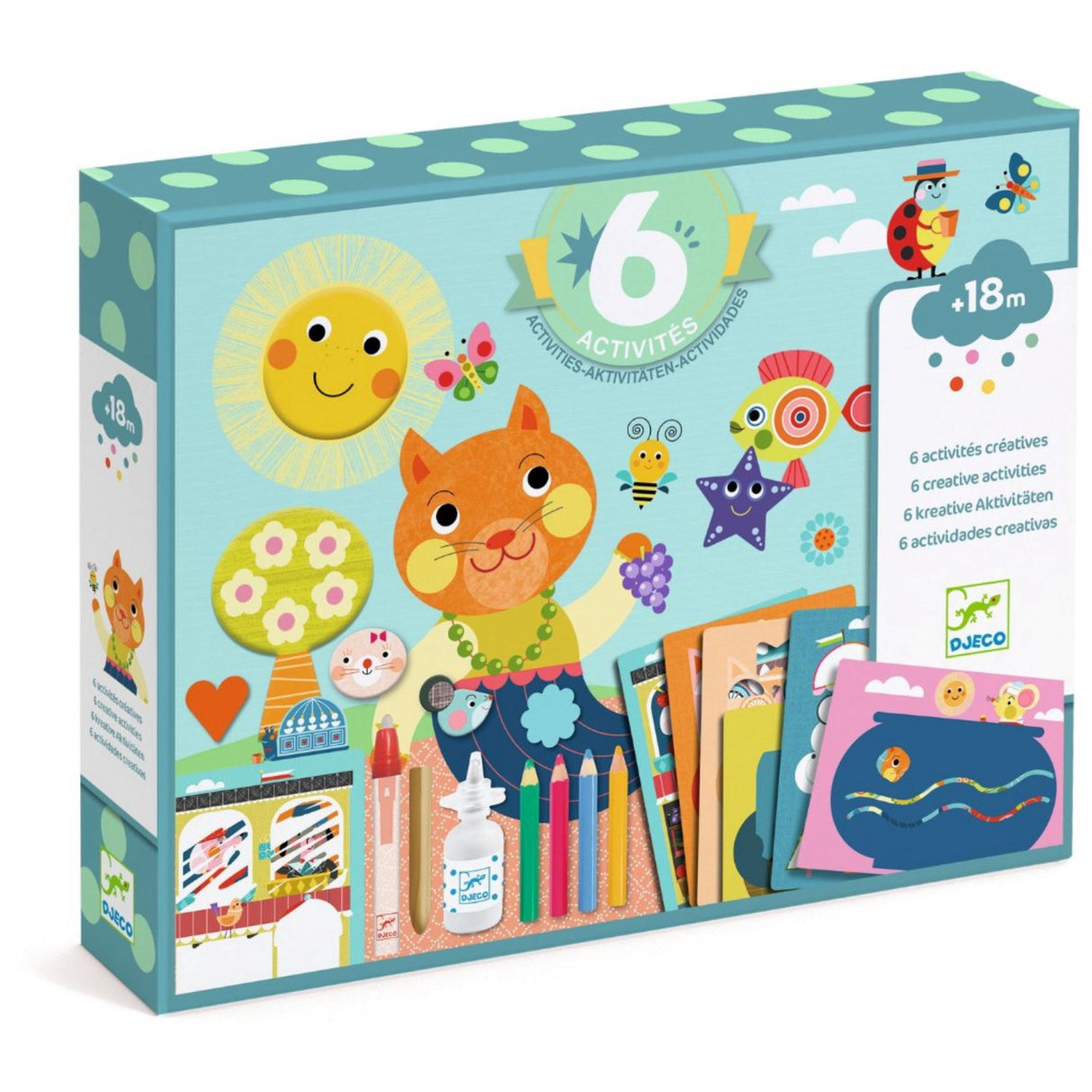 Djeco Kreativt aktivitetssæt, Kat og hendes venner
