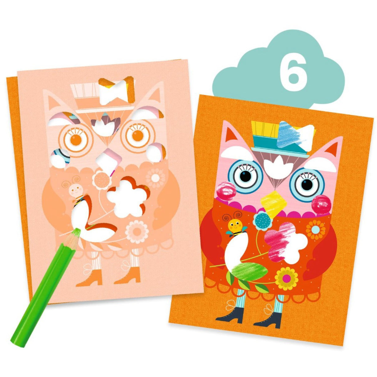 Djeco Kreativt aktivitetssæt, Kat og hendes venner