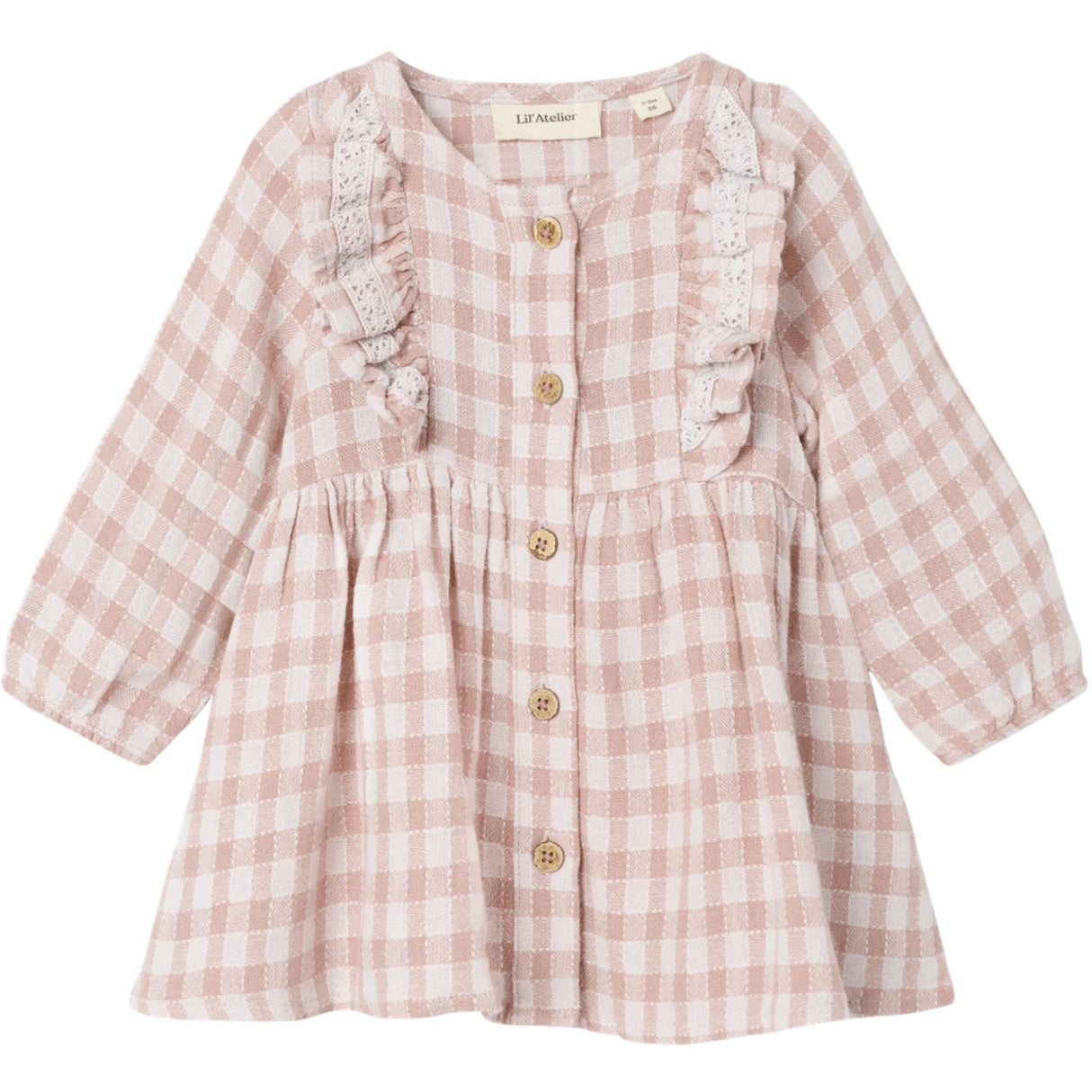 Lil'Atelier Peach Whip Dagmar Loose Kjole