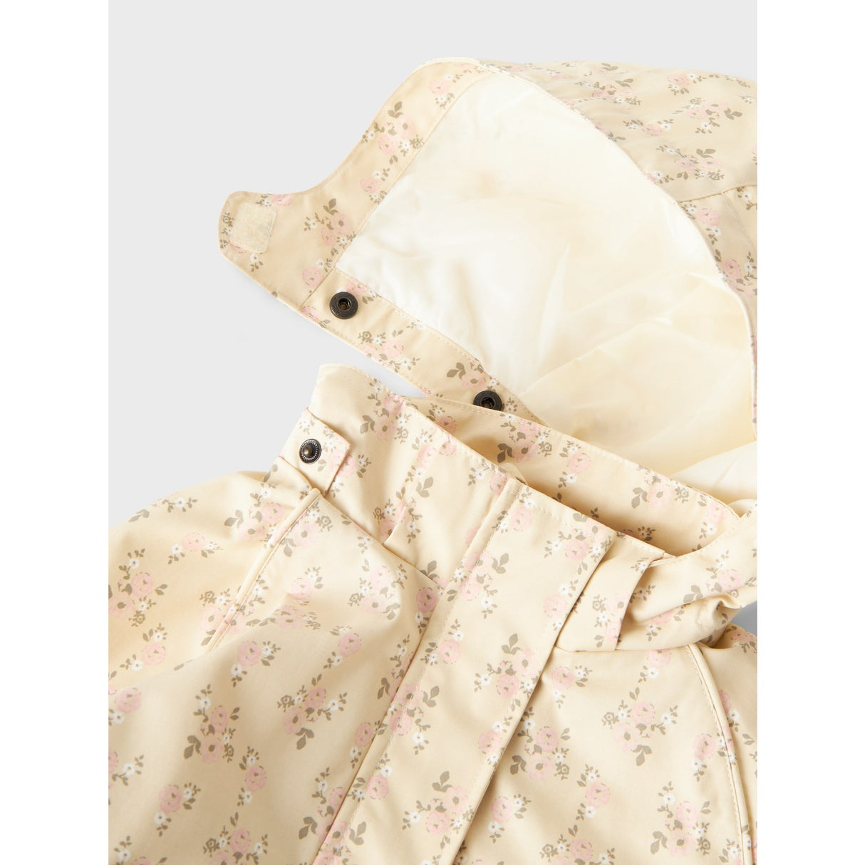 Lil'Atelier Bleached Sand Gerda Long Jakke AOP Fo