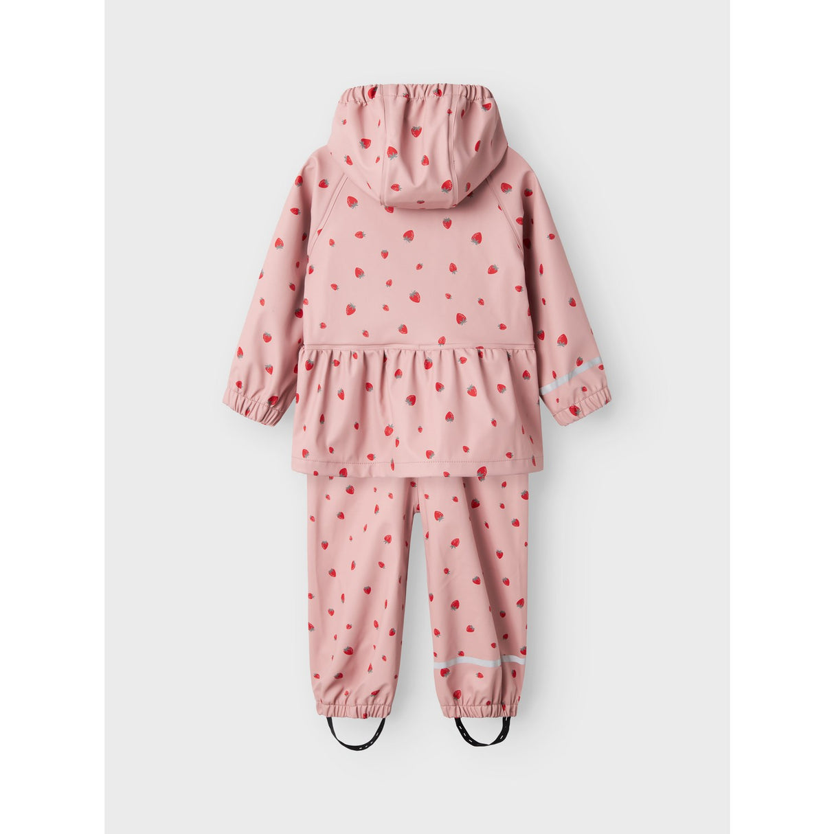 Name It Pale Mauve Strawberry Dry10 Regnsett AOP Fo