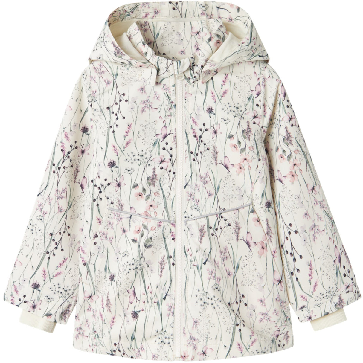 Name It Whisper White Long Flower Maxi Li Jakke AOP