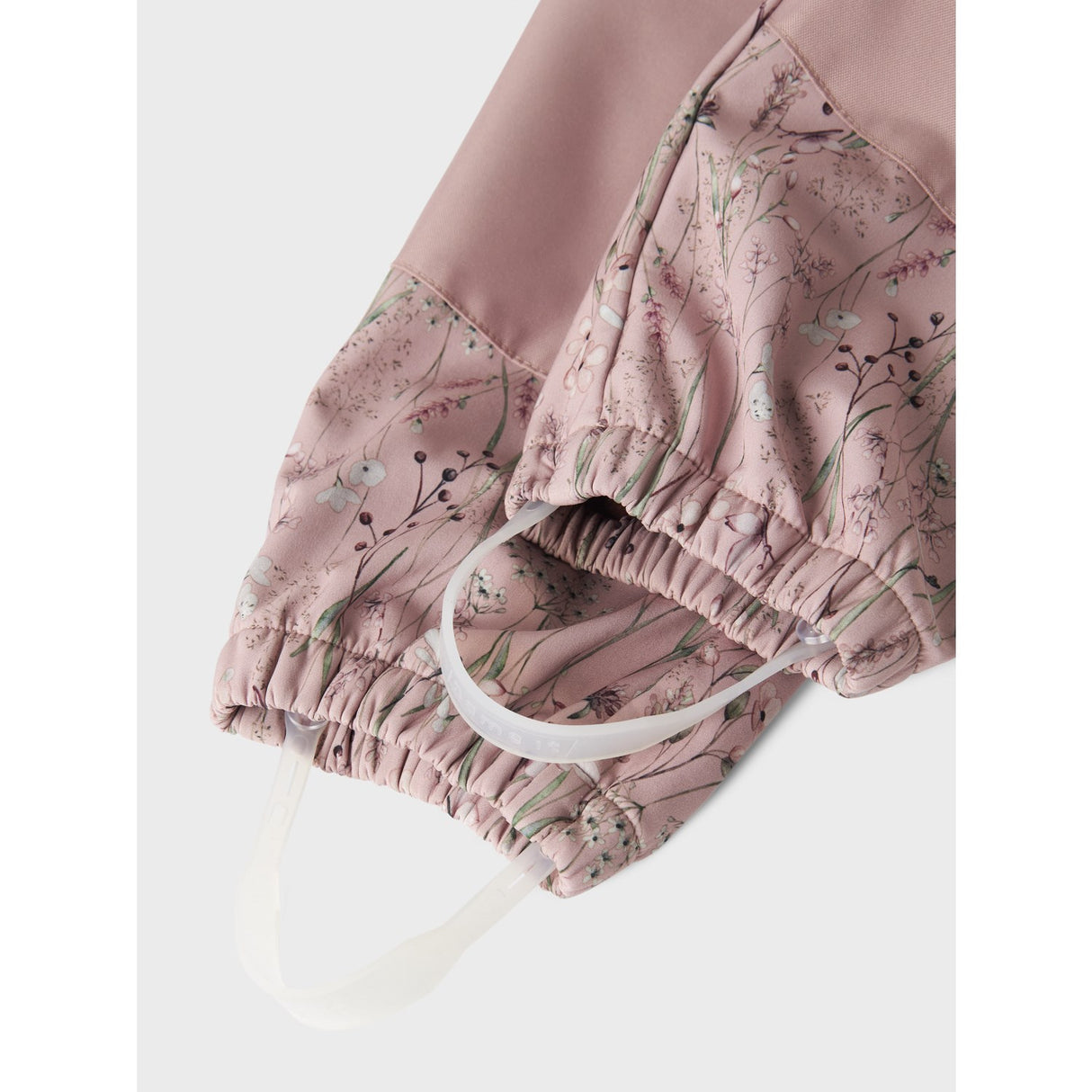 Name It Pale Mauve Flower Meadow Alfa08 Softshell Drakt Frill Fo