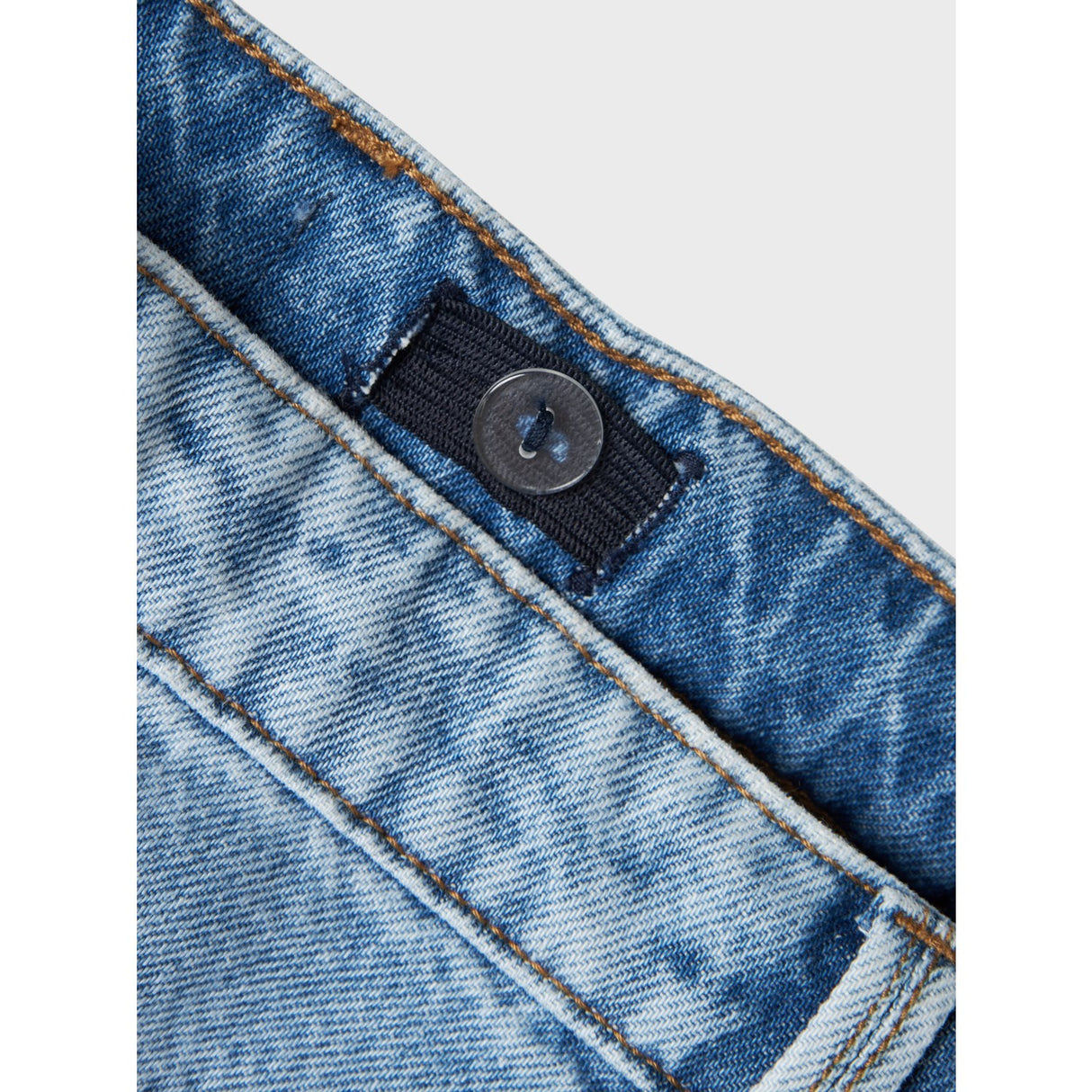 Name It Light Blue Denim Rose Wide Cargo Jeans