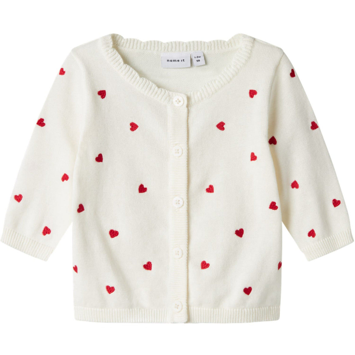 Name It Cloud Dancer Fisilly Strikk Cardigan