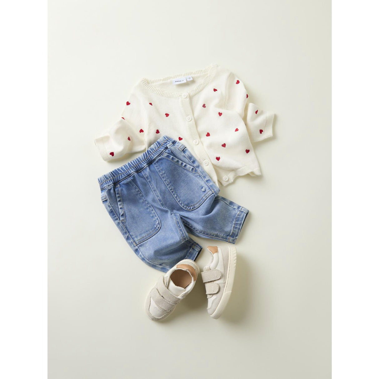 Name It Cloud Dancer Fisilly Strikk Cardigan