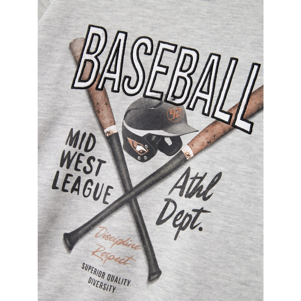 Name It Light Grey Melange Demmo Regular Collegegenser