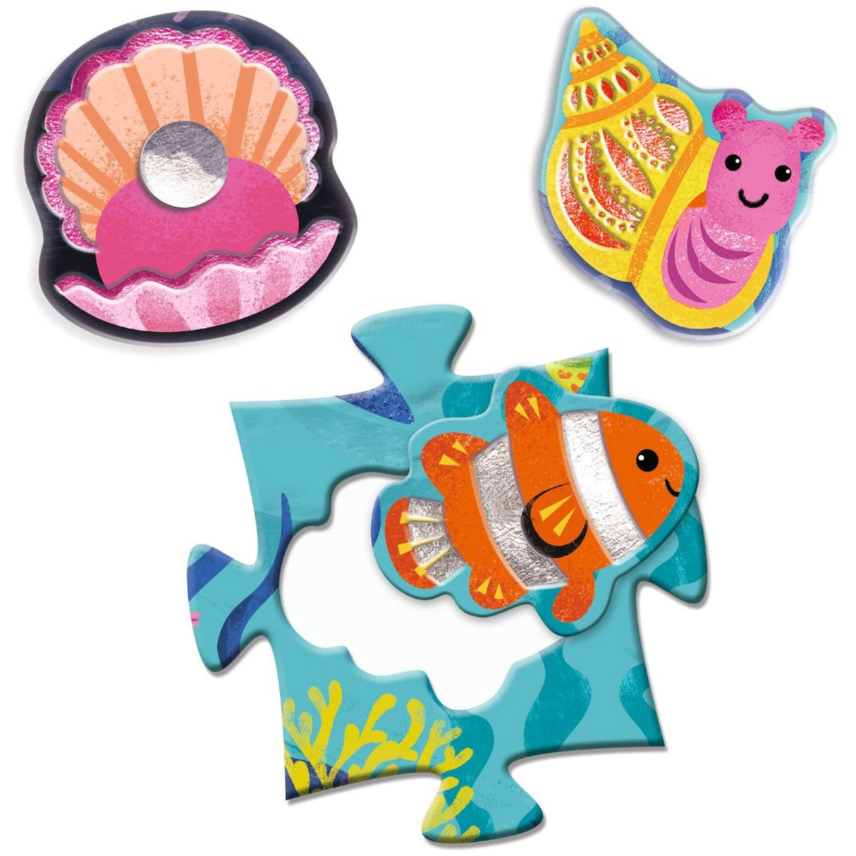 Djeco Feeler-Puslespill, Sjø - 24+8 Brikker