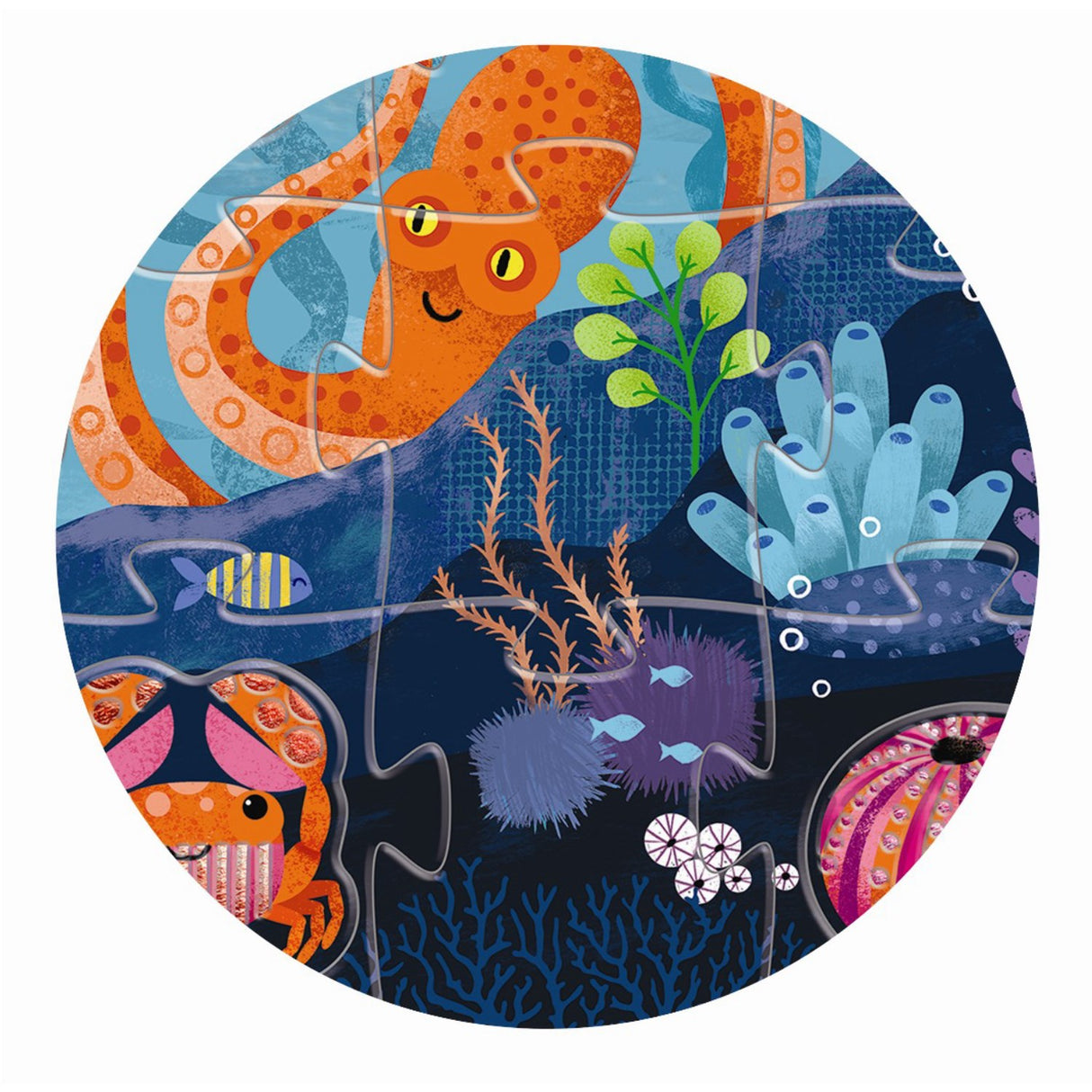 Djeco Feeler-Puslespill, Sjø - 24+8 Brikker