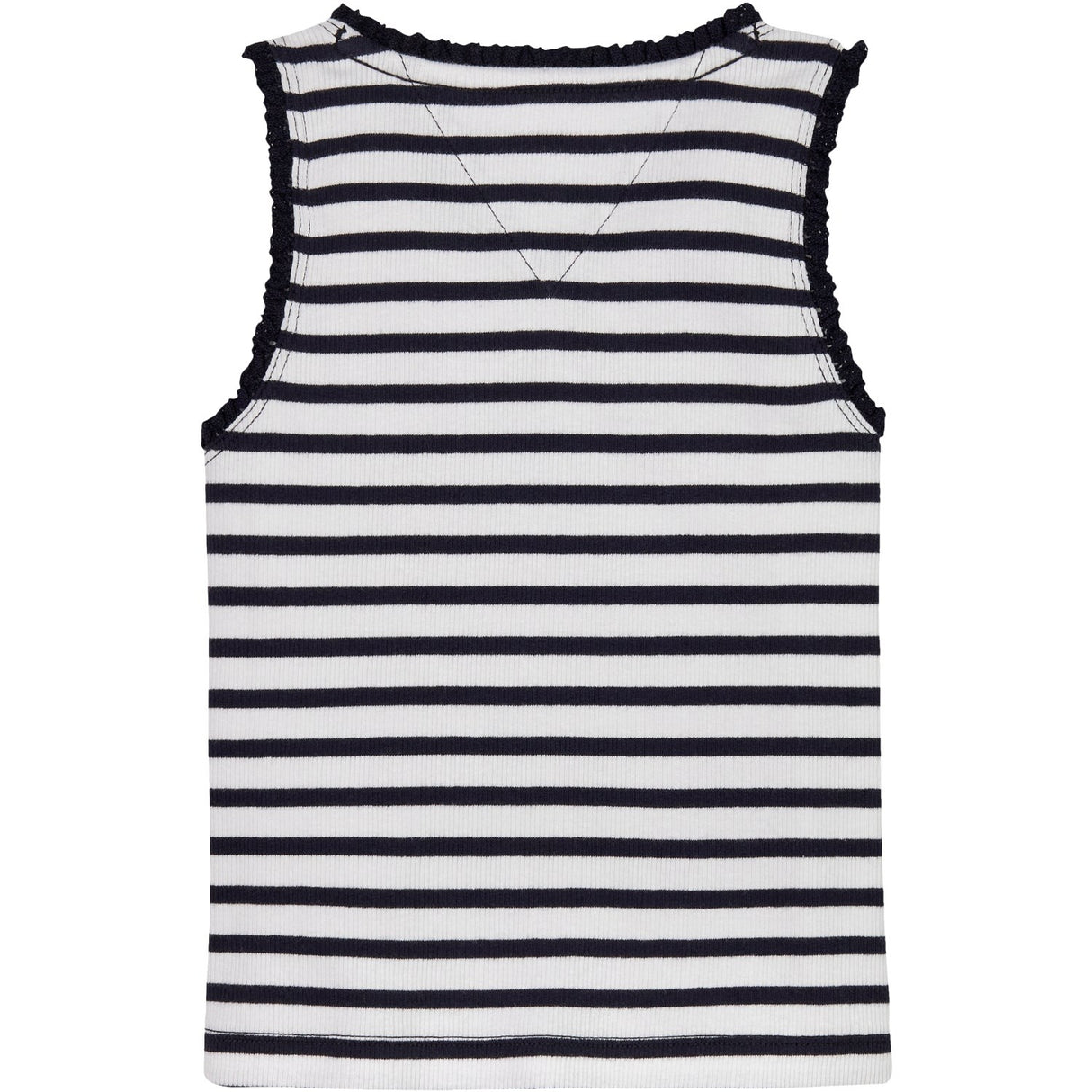 Tommy Hilfiger Dark Night Navy Stripes Essential Rib Lace Tank Topp