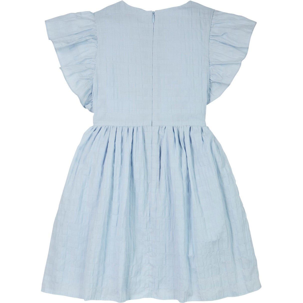 Tommy Hilfiger Breezy Blue Textured Bomull Kjole SS