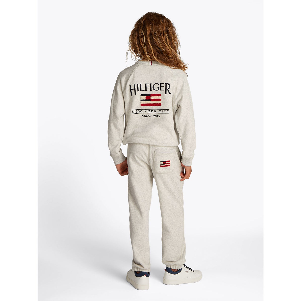 Tommy Hilfiger Snow White Heather Flag Relaxed Collegegenser