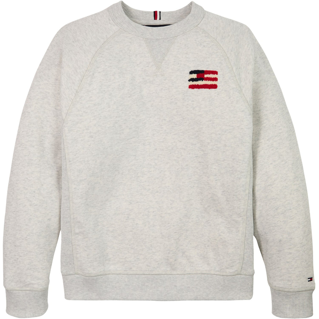 Tommy Hilfiger Snow White Heather Flag Relaxed Collegegenser