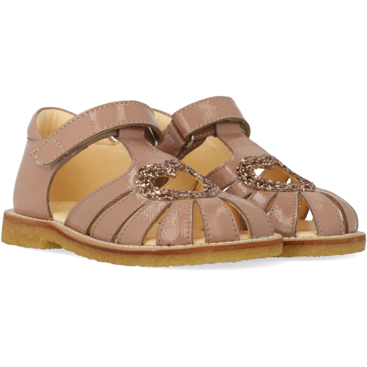 Angulus Clay/Clay Glitter Hjertesandal Med Glitter Hjerte