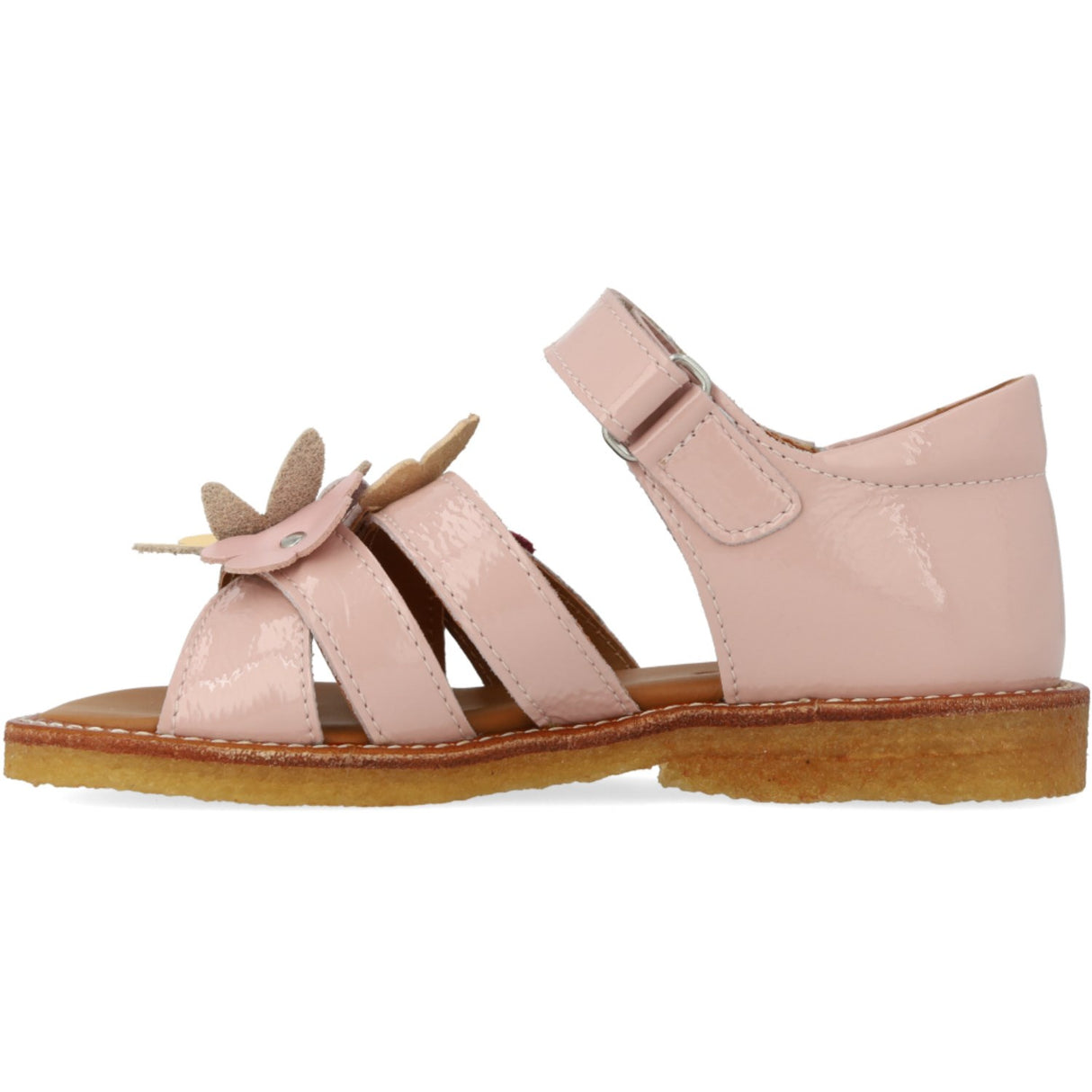 Angulus Rosebud Sandal Med Flerfargede Blomsterapplikasjoner