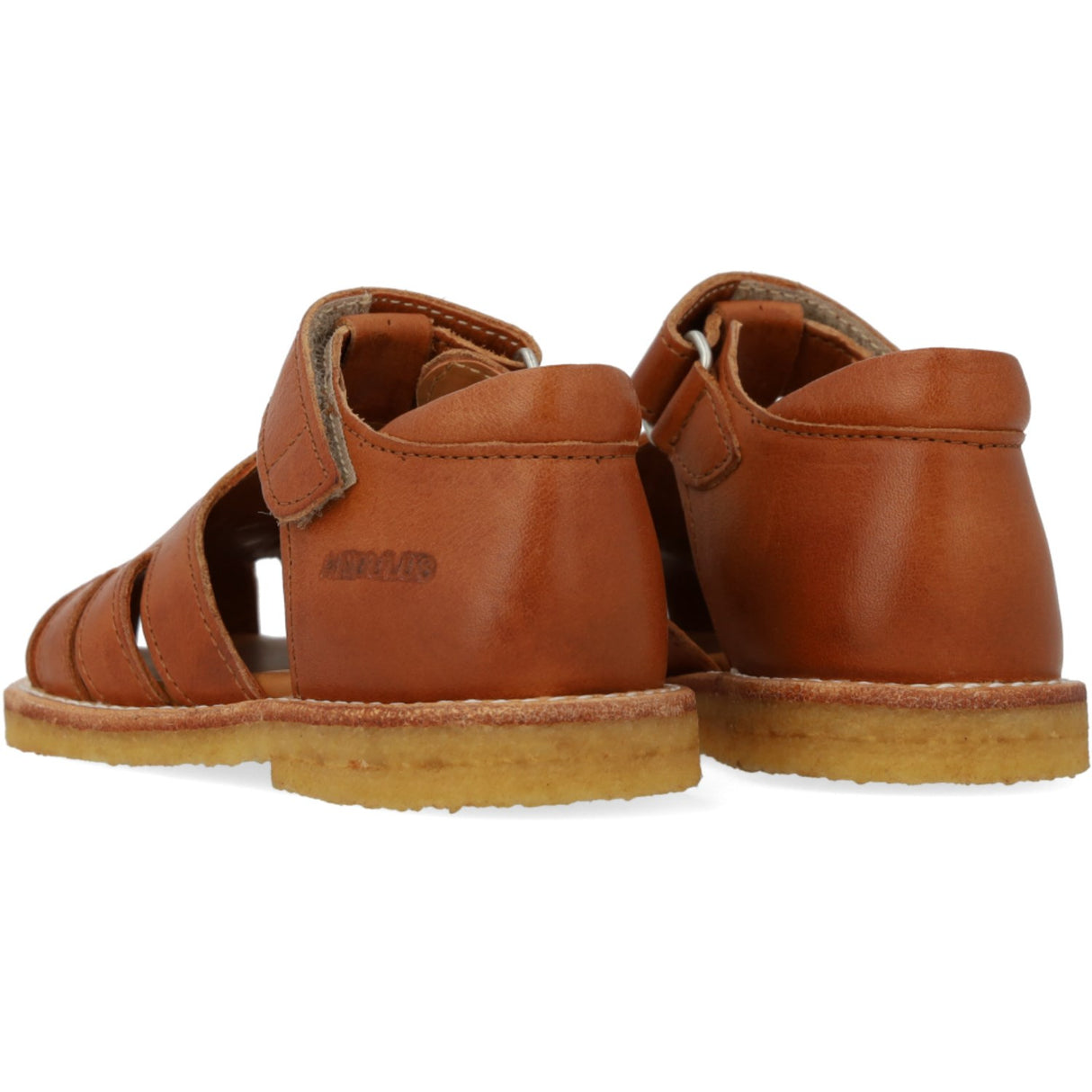 Angulus Cognac Begynner Sandal Med Bi Broderi