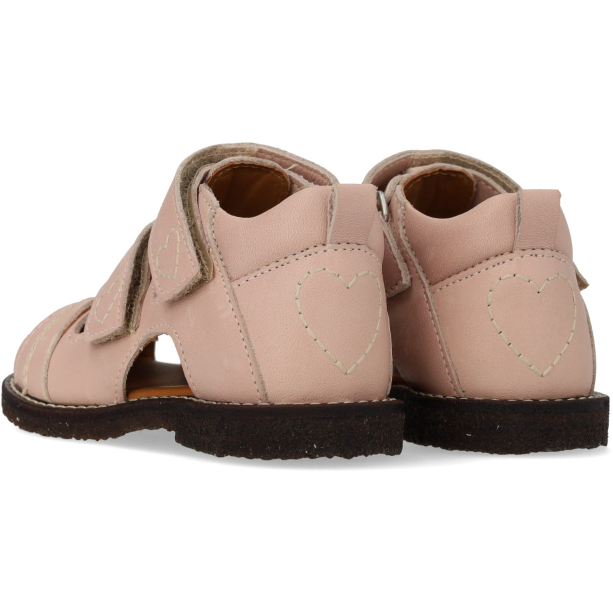 Angulus Rosebud Begynner Sandal Med Kontrast Hjertebroderi
